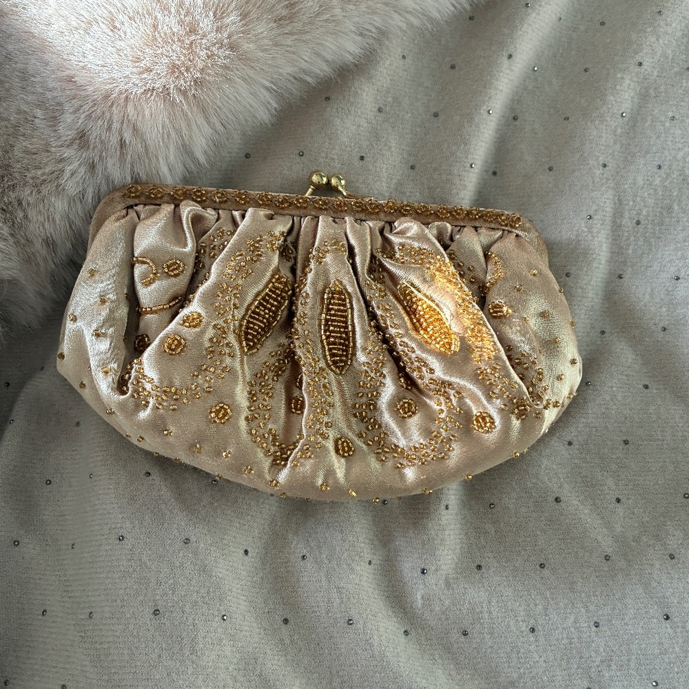 Satin clutch